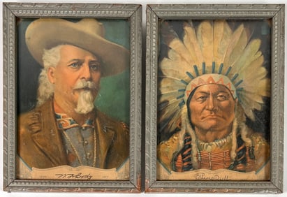 Sitting Bull - Buffalo Bill Wm. Cody Lithographs
