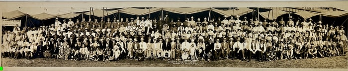 101 Ranch Wild West Show Panoramic Photograph