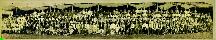 101 Ranch Wild West Show Panoramic Photograph