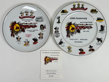 Miller Bros. 101 Ranch 100th Anniversary Plates
