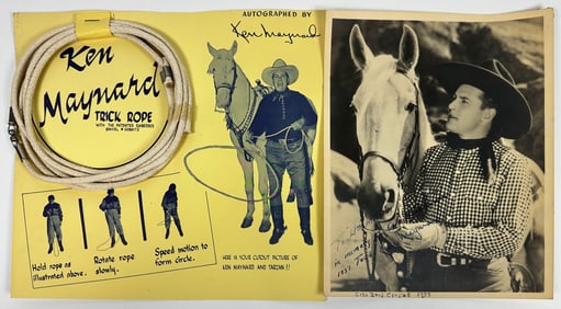 Ken Maynard Circus Cowboy Memorabilia