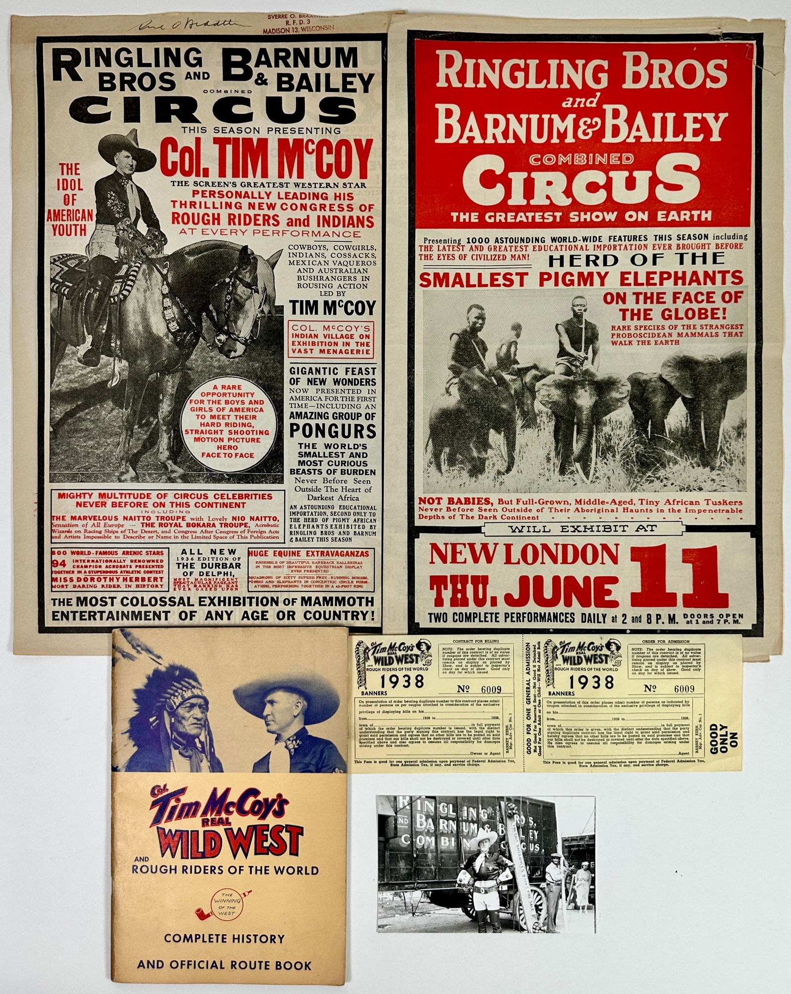 Col. Tim McCoy Memorabilia (1 of 4)