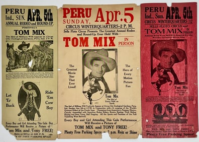 Tom Mix with Sells-Floto Circus Posters