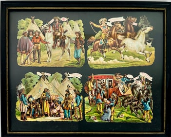 Buffalo Bill Chromolithograph Die Cuts