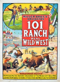 Miller Bros. Arlington 101 Ranch Wild West Poster
