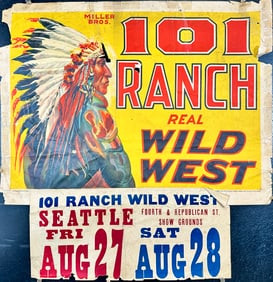 Miller Bros. 101 Ranch Real Wild West Poster