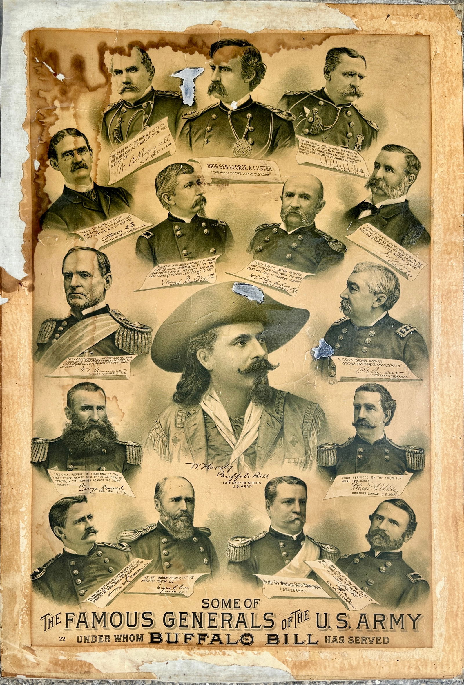 Buffalo Bill - Famous Generals of the U.S. Army Poster (1 of 1)