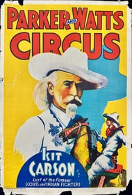 Parker and Watts Circus - Kit Carson Poster