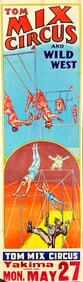 Tom Mix Circus and Wild West Poster