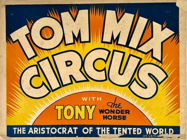 Tom Mix Circus Poster