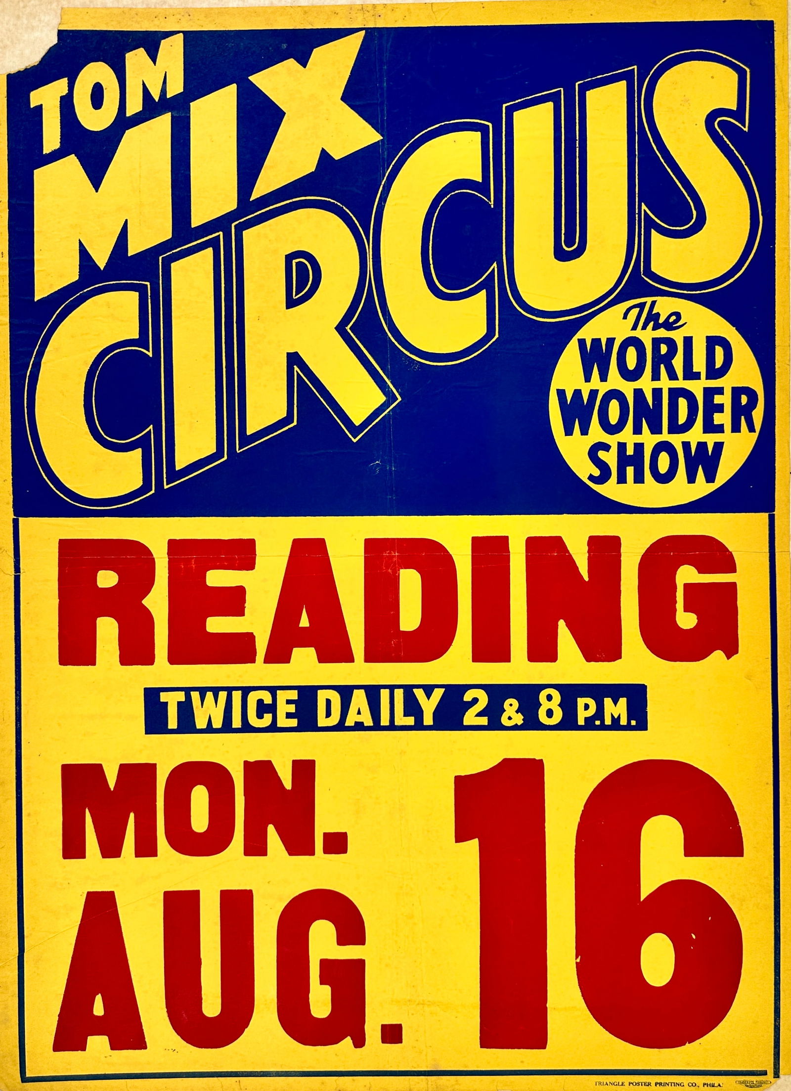 Tom Mix Circus Poster (1 of 1)