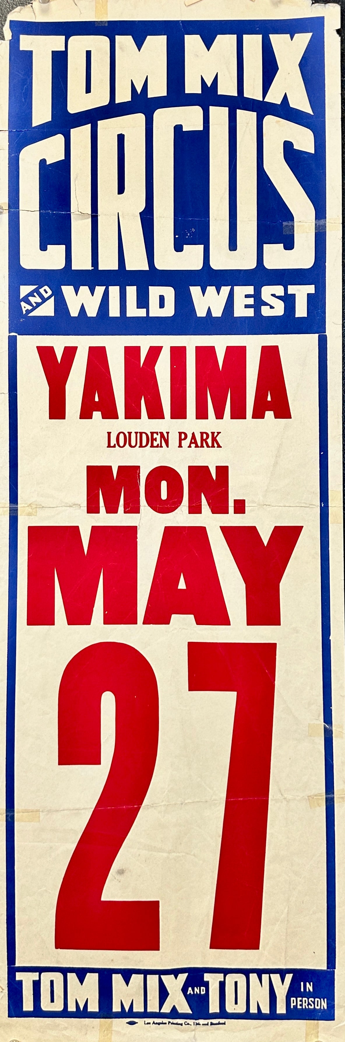 Tom Mix Circus and Wild West Poster (1 of 1)