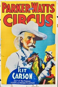Parker and Watts Circus - Kit Carson Poster