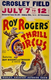 Roy Rogers Thrill Circus Poster