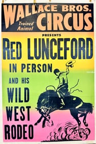 Wallace Bros. Wild West Rodeo Poster