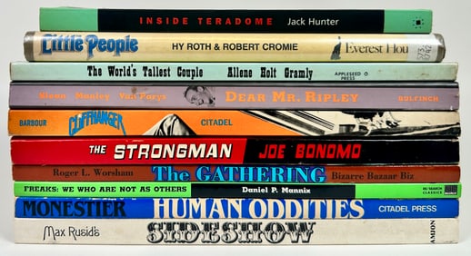 Collection of Freak and Sideshow Book Titles