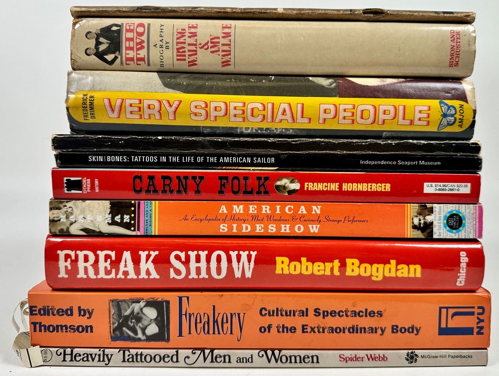 Collection of Freak and Sideshow Book Titles (1 of 1)