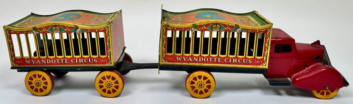 Wyandotte Toys - Circus Truck with Wagon
