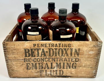 Embalming Fluid Bottles With Carton