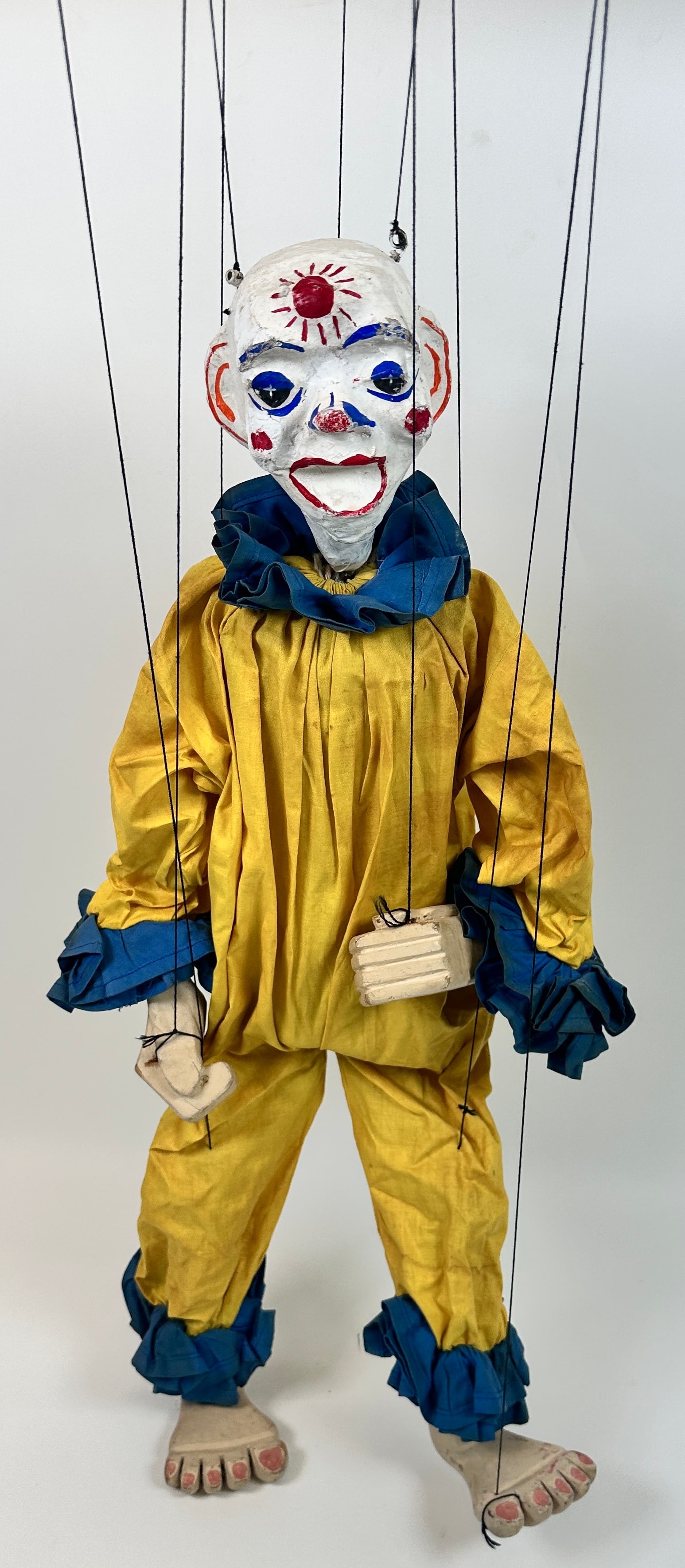 Vintage Clown Marionette Puppet (1 of 2)