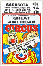 Great American Circus - Tiny Tim Poster