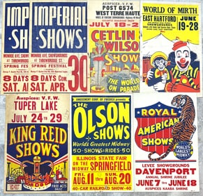 American Carnival Advertising Posters