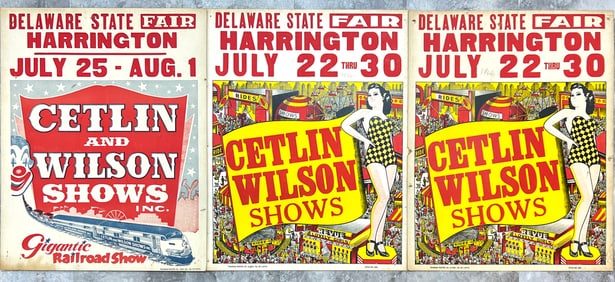 Cetlin & Wilson Shows Carnival Posters