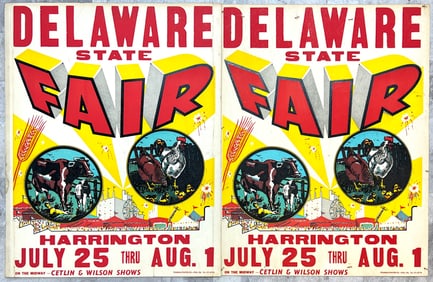 Delaware State Fair Carnival Posters