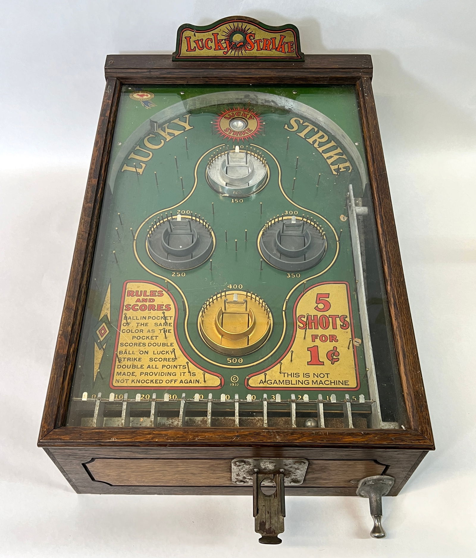 Pace Mfg. Lucky Strike Pinball - Coin Op (1 of 7)