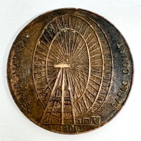 1901 Earl's Court Ferris Wheel Token Medal
