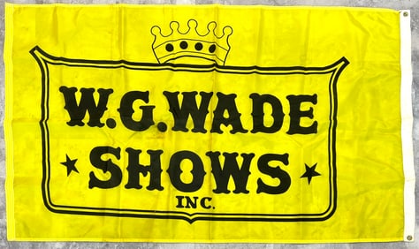W.G. Wade Shows Nylon Flag