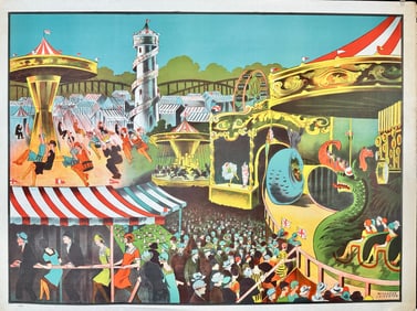 English Carnival or Fairgrounds Event Poster