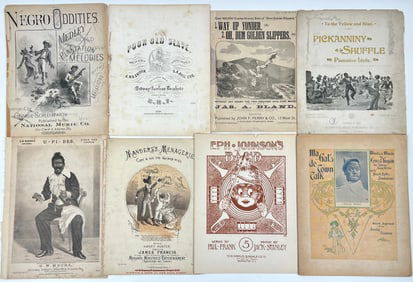 Minstrel Songsters, Sheet Music, Covers