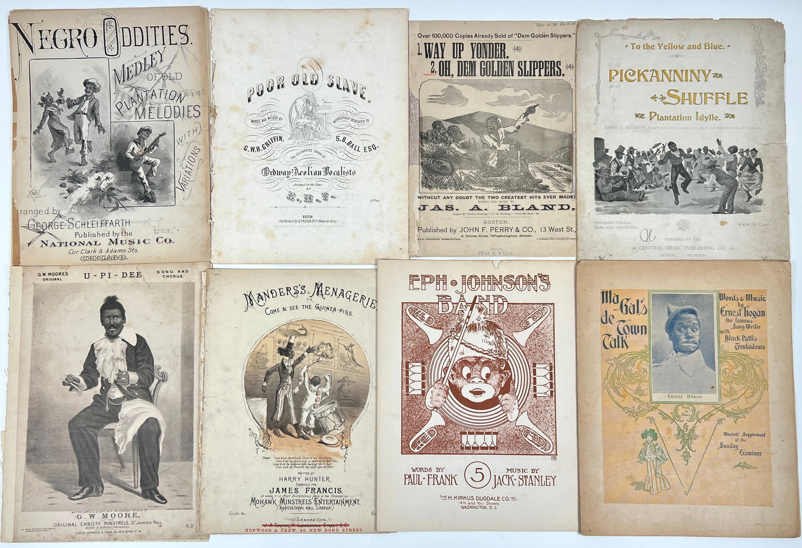 Minstrel Songsters, Sheet Music, Covers (1 of 2)