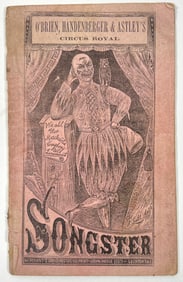 O'Brien, Handenberger & Astley's Circus Royal Songster
