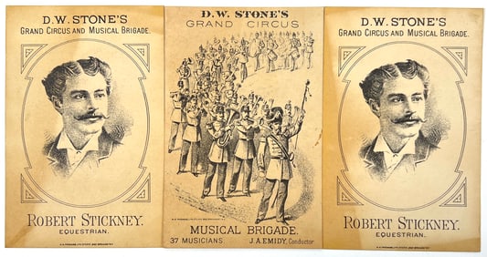 D.W. Stone's Grand Circus Handbills