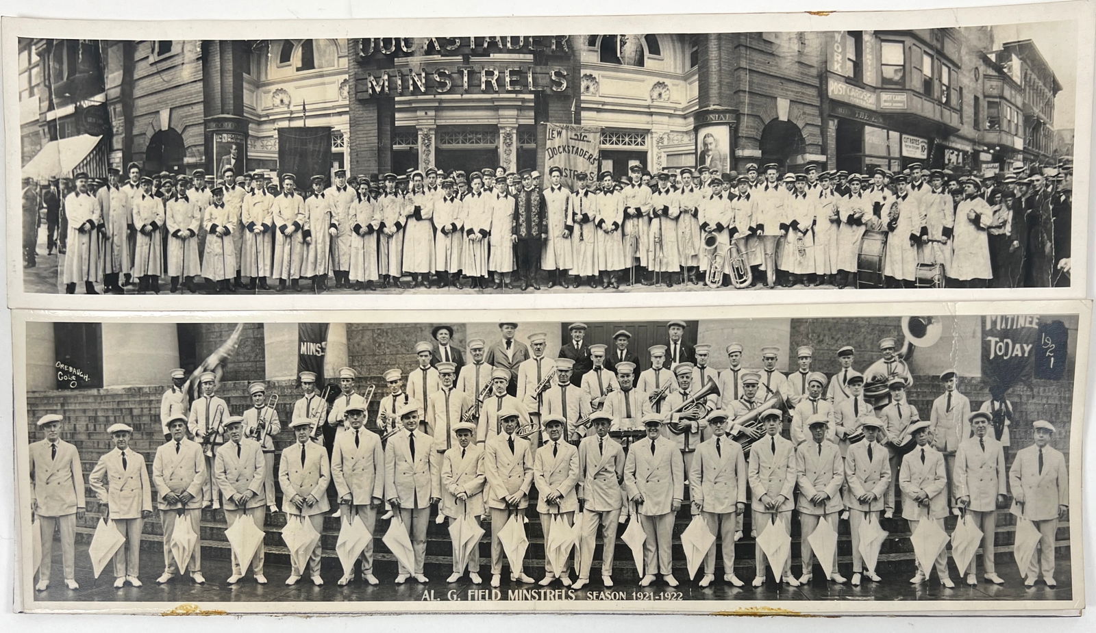 Al G. Field - Lew Dockstader Minstrel Pano-Photos (1 of 2)