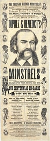 1876 Duprez and Benedict's Minstrels Poster