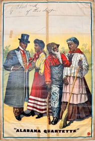 Alabama Quartet Vaudeville Theatre Poster