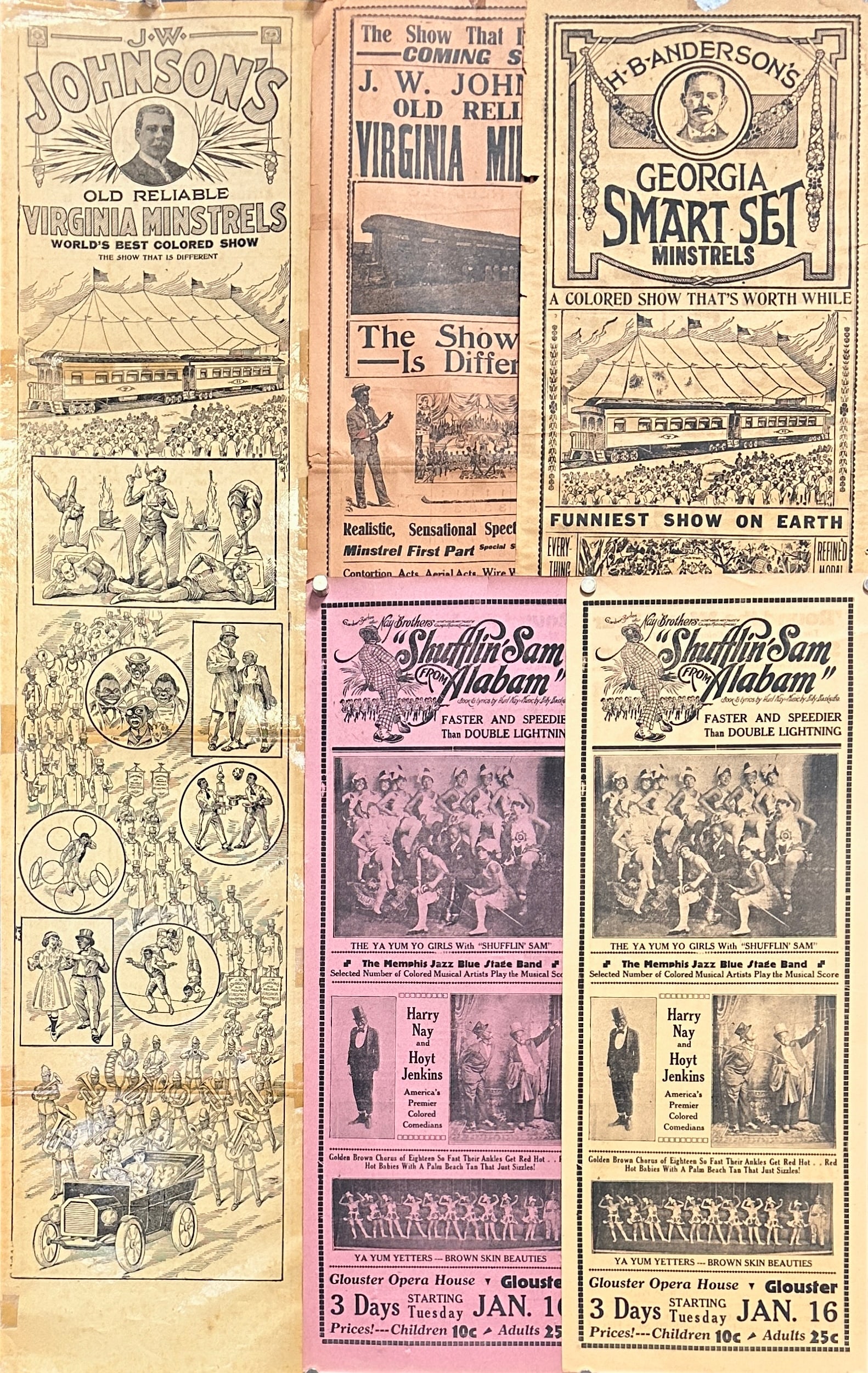 Collection of Minstrel Show Heralds (1 of 1)