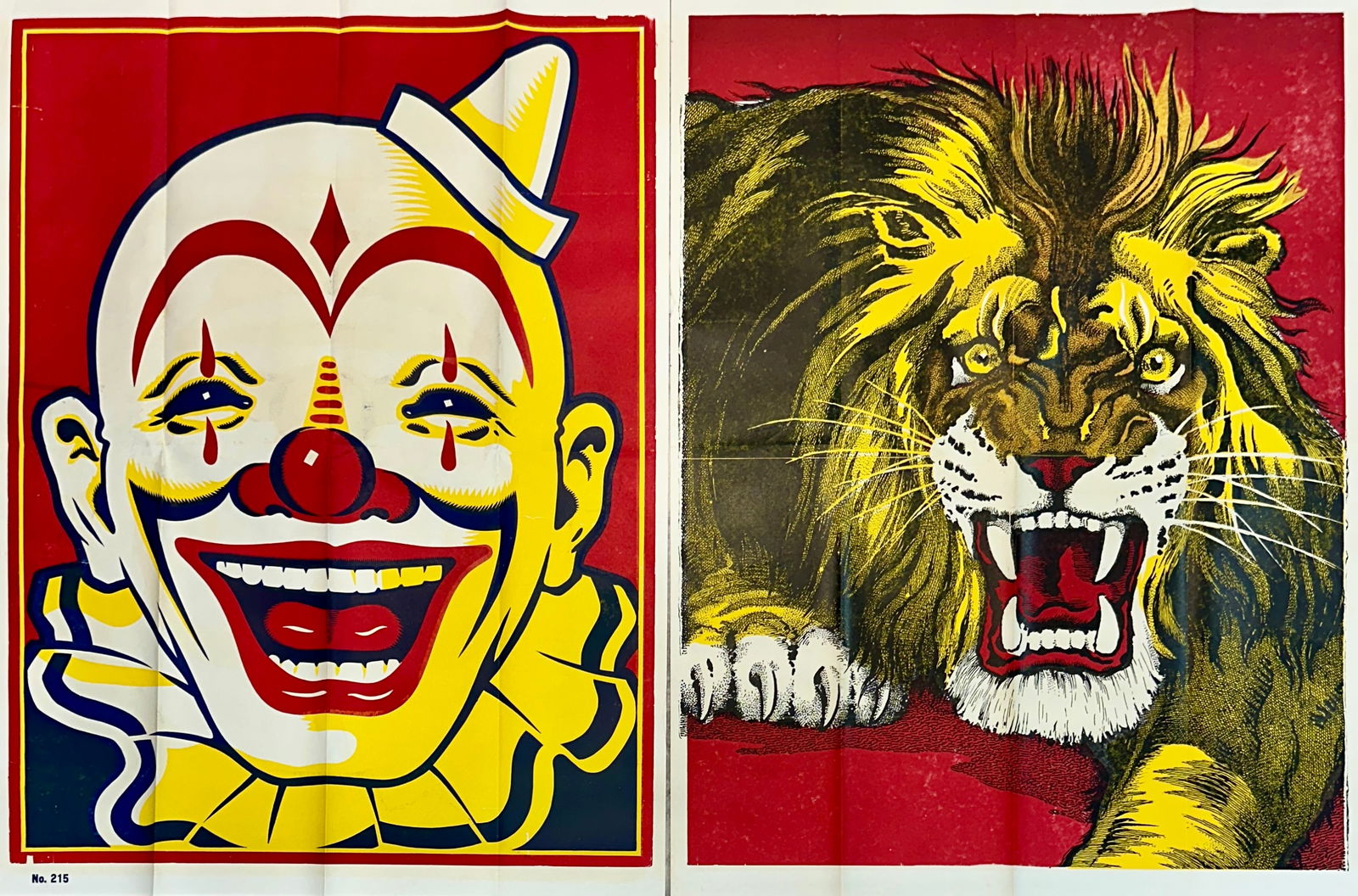 Clown and Lion Stock Circus Posters (1 of 1)