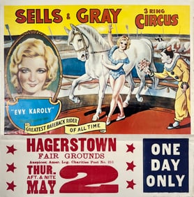 Sells & Gray Circus Poster