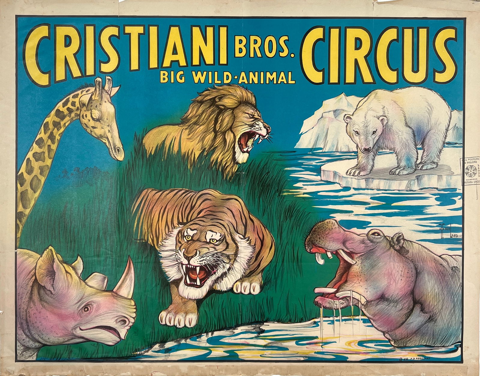 Cristiani Bros. Circus Poster (1 of 1)