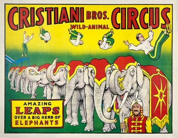 Cristiani Bros. Circus Poster