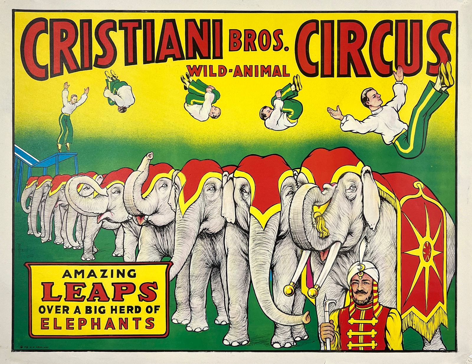 Cristiani Bros. Circus Poster (1 of 1)