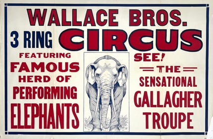 Wallace Bros Circus Poster