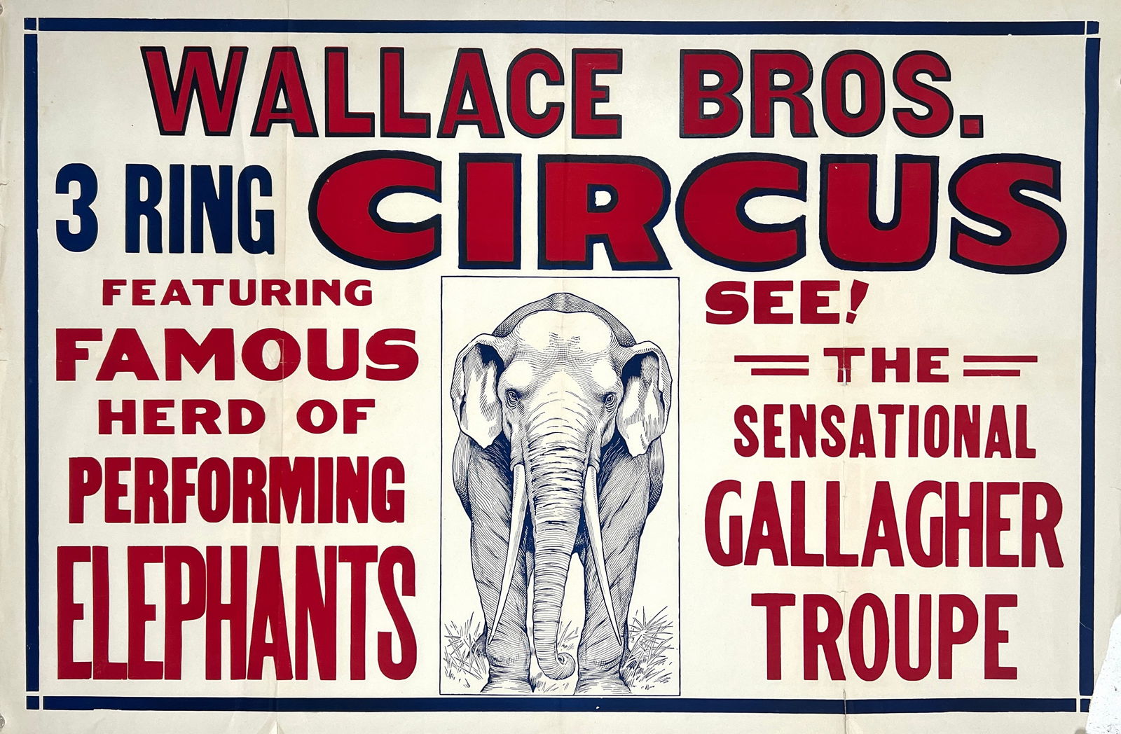 Wallace Bros Circus Poster (1 of 1)