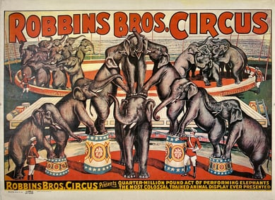 Robbins Bros. Circus Poster