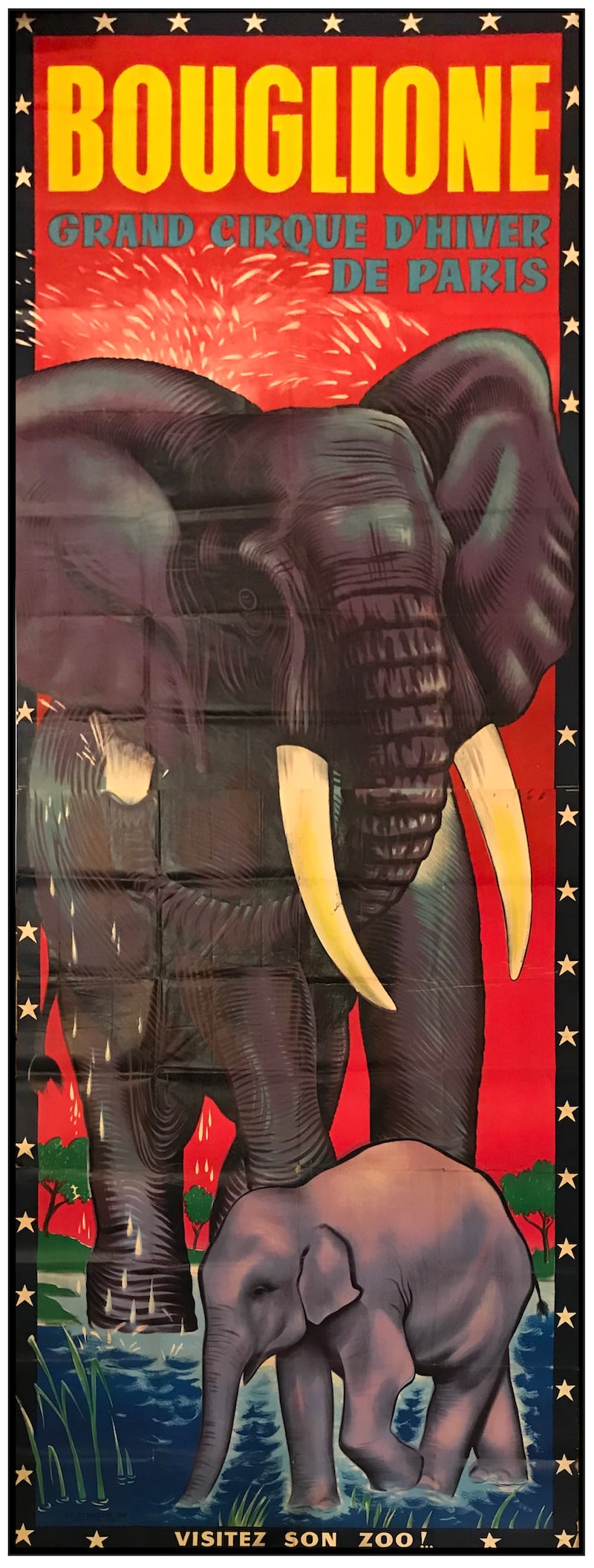 BOUGLIONE GRAND CIRQUE D?HIVER DE PARIS CIRCUS POSTER (1 of 2)