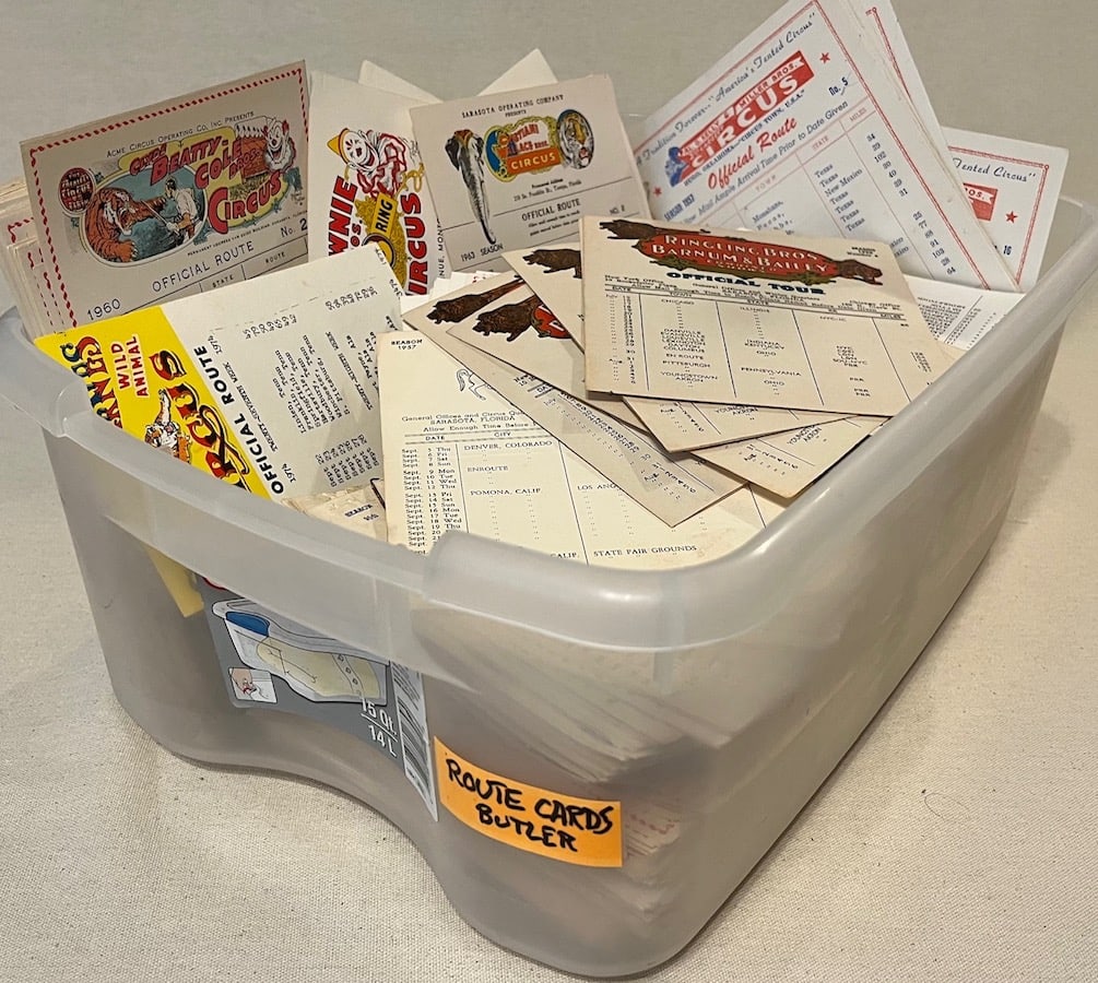 ROLAND BUTLER ROUTE CARD ARCHIVE (1 of 2)